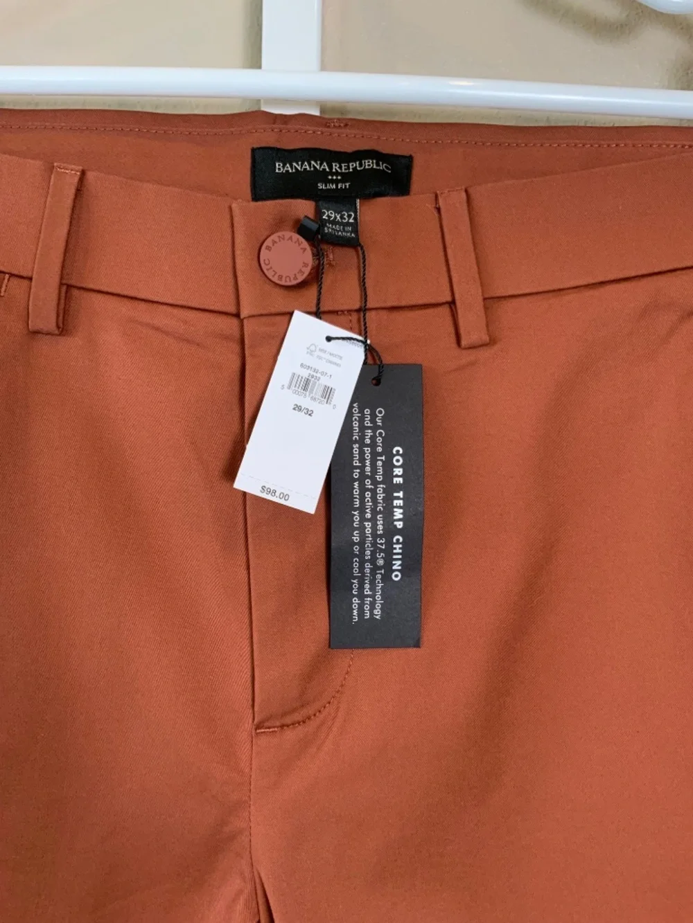 Banana Republic Slim Fit Core Temp Chino Pants